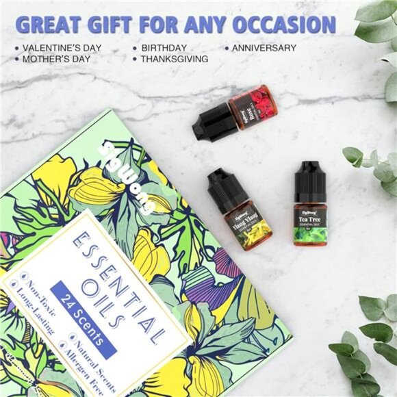 Essential Oils Set, 24 Scents Fragrance Oil for Candle Soap Making, Long Lasting - Picture 5 of 7